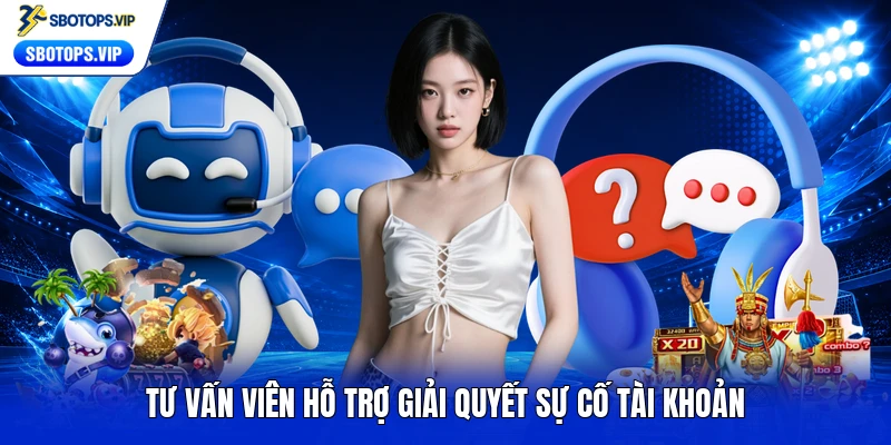 Tư vấn viên hỗ trợ giải quyết sự cố tài khoản